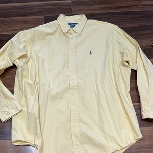 XXL Men’s Ralph Lauren Blake 100% cotton yellow button down top